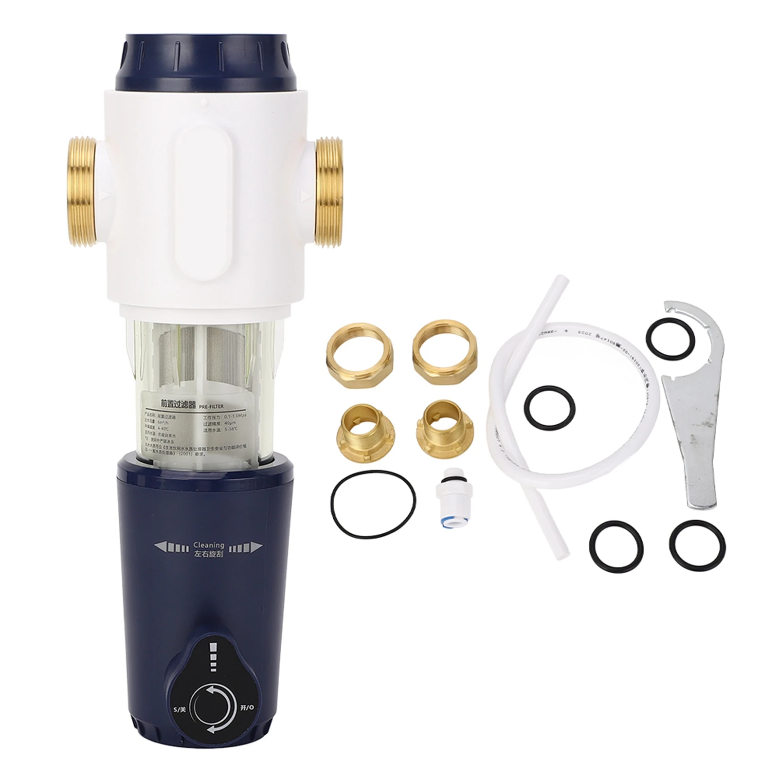 Voorfilter Kraanwaterfilter, G1/2, G3/4, G1 Hele Huis Waterfilter 0.1-1,6mpa Purifier Systeem Centrale Waterzuiveraar 40 Micron