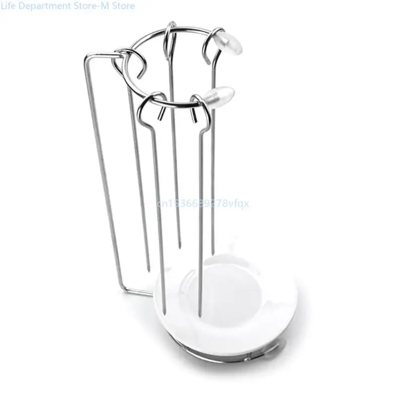 

Stainless Steel BBQ Skewers Needle with Rack Grill Holder for Camping Barbecue