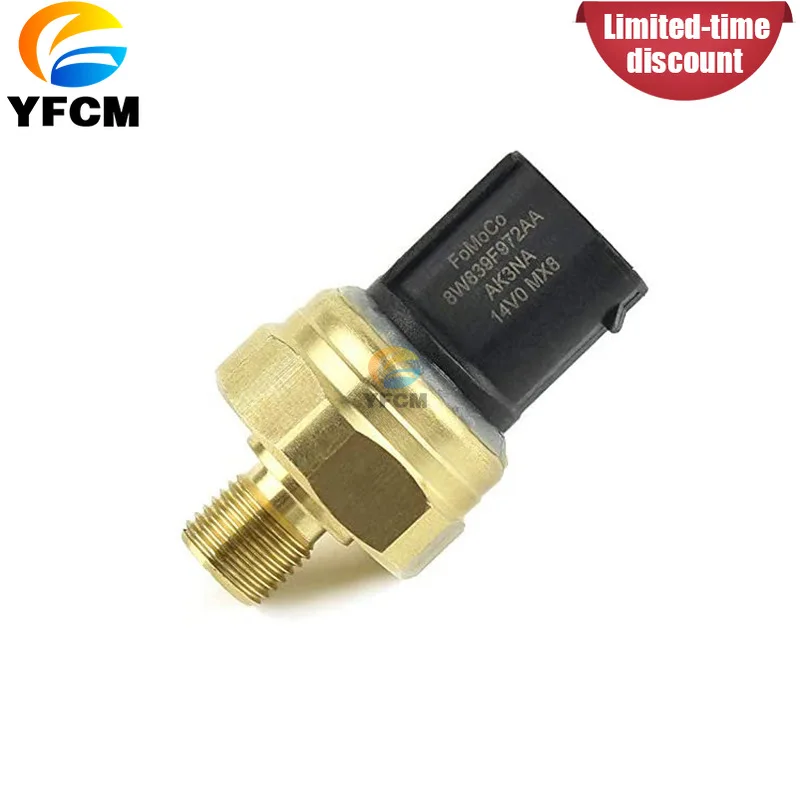 1 PCS 8W839F972AA Fuel Rail Pressure Sensor for Ford Edge 2.0L Ecoboost