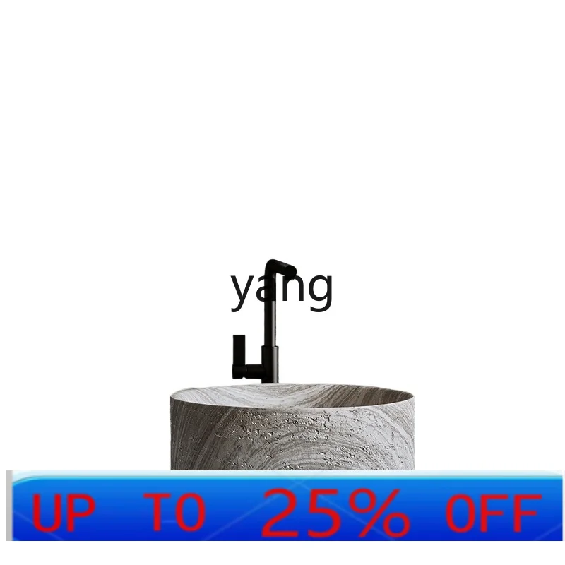 

LTT wash basin hotel bed and breakfast high-end fashion round wash table art basin creative basin