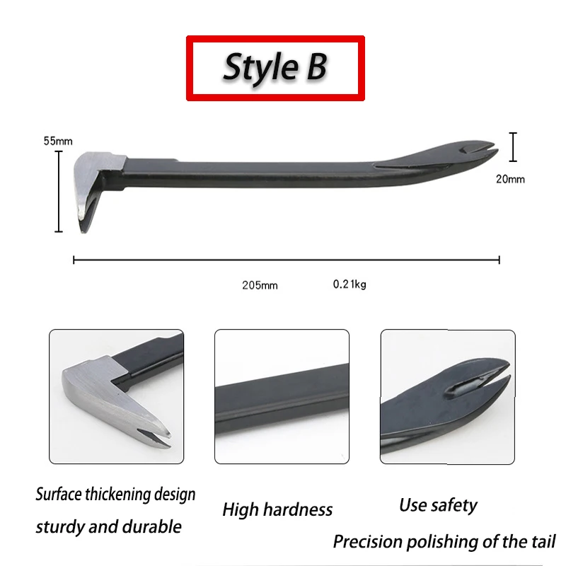 High Hardness Multifunctional Portable Hand Crowbar Tool Multi-functional Pry Bar Hand Tools