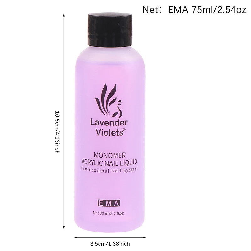 75Ml Monomeer Acrylvloeistof Voor Het Maken Van Acryl Build Nails Art-Extension Gebruik Met Nagel Acryl Poedervloeistof