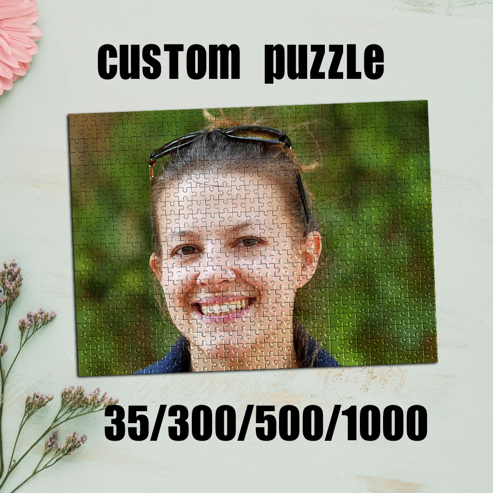 35/300/500/1000 Stück personalisiertes, individuelles Foto-Selfie-Puzzle, Jahrestagsgeschenk, Raumdekoration, dekorativ, exquisit, personalisiert