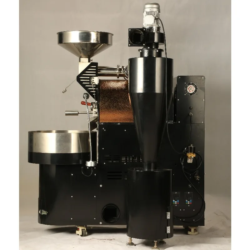 2025 New 6.5kg Manual Control Gas Semi-Direct Fire Hot Air Stainless Steel Coffee Roaster Machine Commercial Car