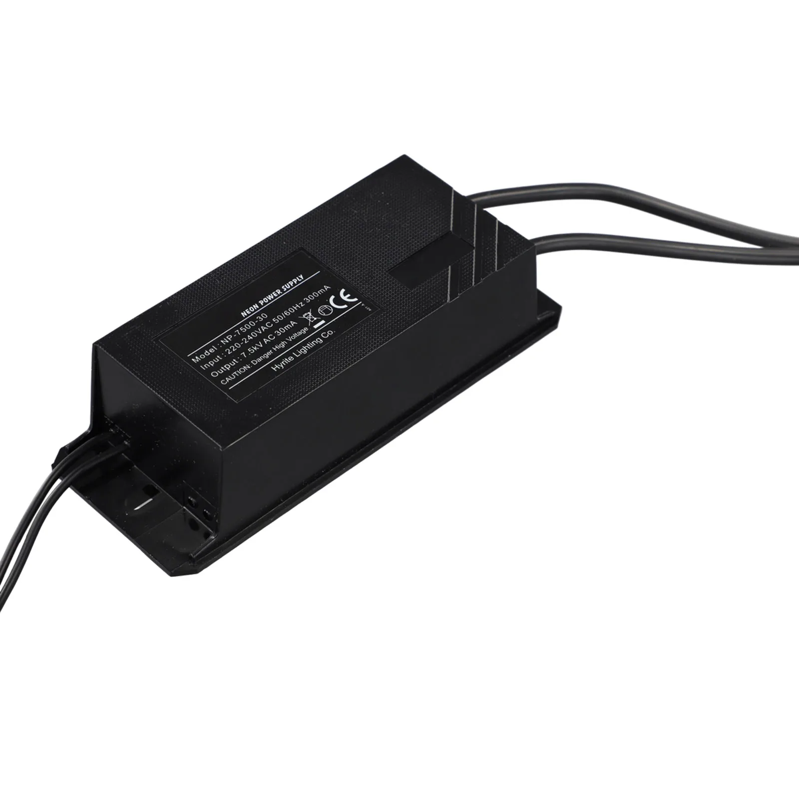 

Neon Sign Electronic Transformer Power Supply 7 5KV 7500V 30mA UL Certified Pull Chain Switch Fully Sealed Waterproof Structure