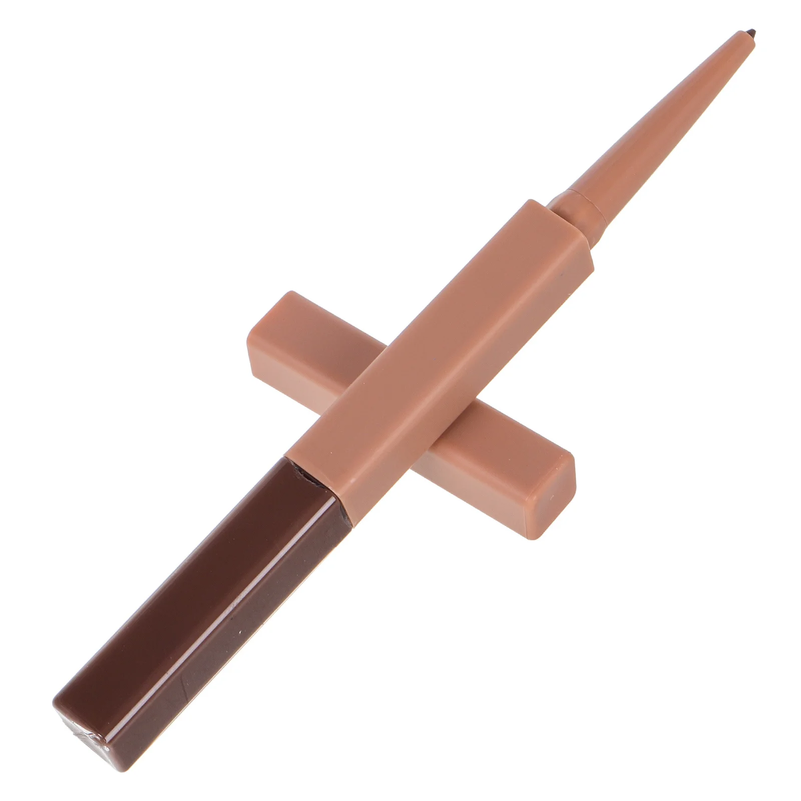 قلم حواجب مزدوج الأطراف مع جل حواجب، يدوم طويلاً، مقاوم للماء، بني طبيعي لتشكيل دقيق، مظهر محدد لحاجب العين