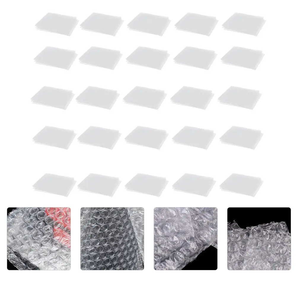 

200 Pcs Double sided Bubble Film Bag Clear Envelope Padded Mailers Shockproof Waterproof Storage Shipping Packaging