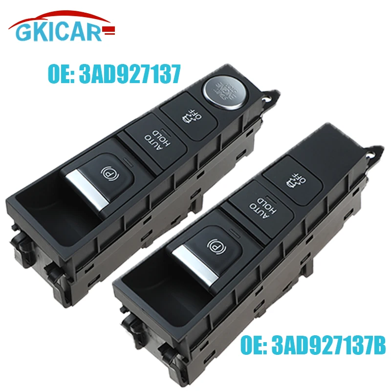 3AD927137 Button 21 PIN sakelar rem tangan elektrik tombol rem parkir untuk 2012- 2015 VW Passat B7 Passat CC