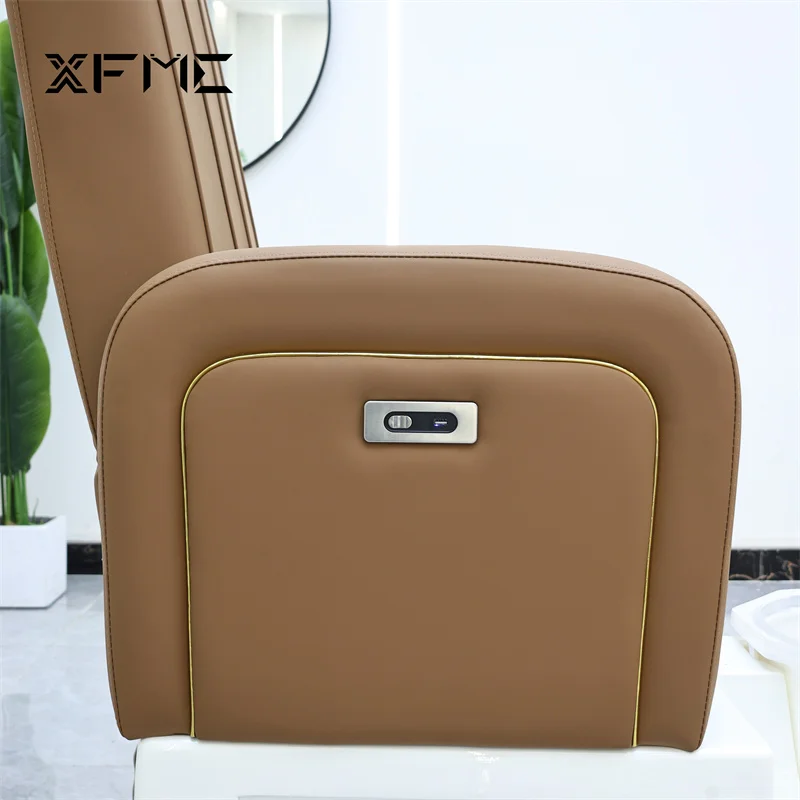 باديكير الأثاث كراسي العرش محطة باديكير قابل للتعديل مسند الظهر كرسي كهربائي تدليك كرسي باديكير دون السباكة