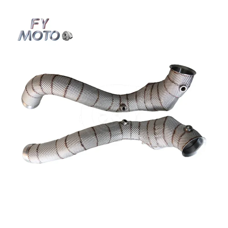 SS304 Turbo Exhaust Downpipe For Mercedes AMG GLC63 M177 2018+