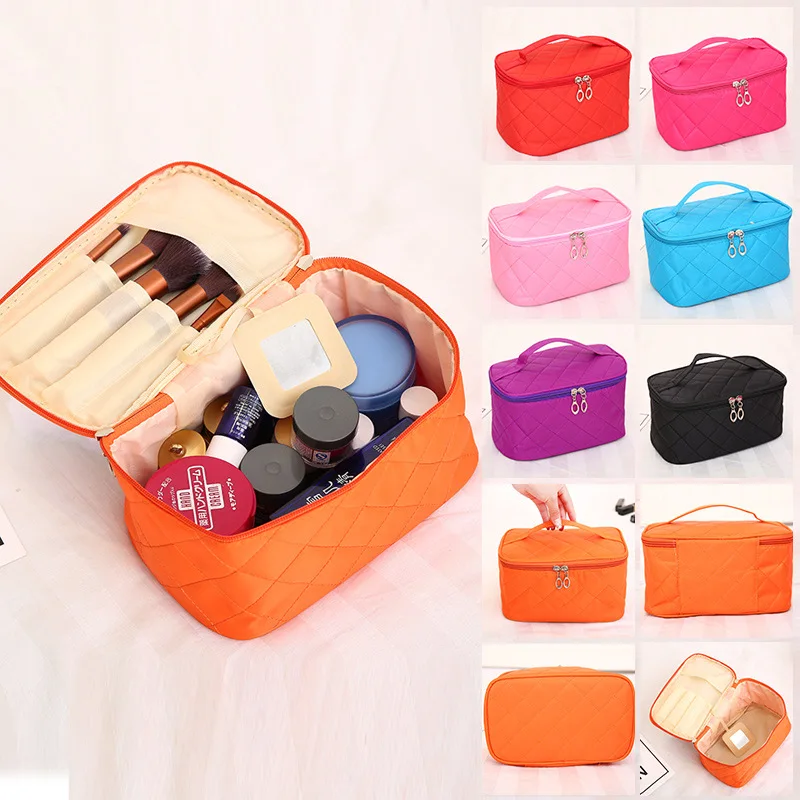 Travel Makeup Bag Portable Large Capacity Storage Box Advanced Carry On Waterproof Wash Cute Sweet Handbag Simple Toiletry Bag