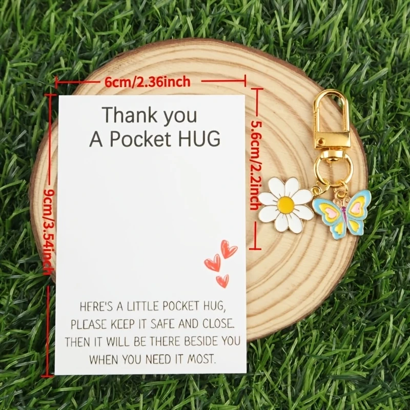 3/6pcsThe butterfly keychain set can be given to friends who are just starting a new journey or as a small self-motivation gift，
