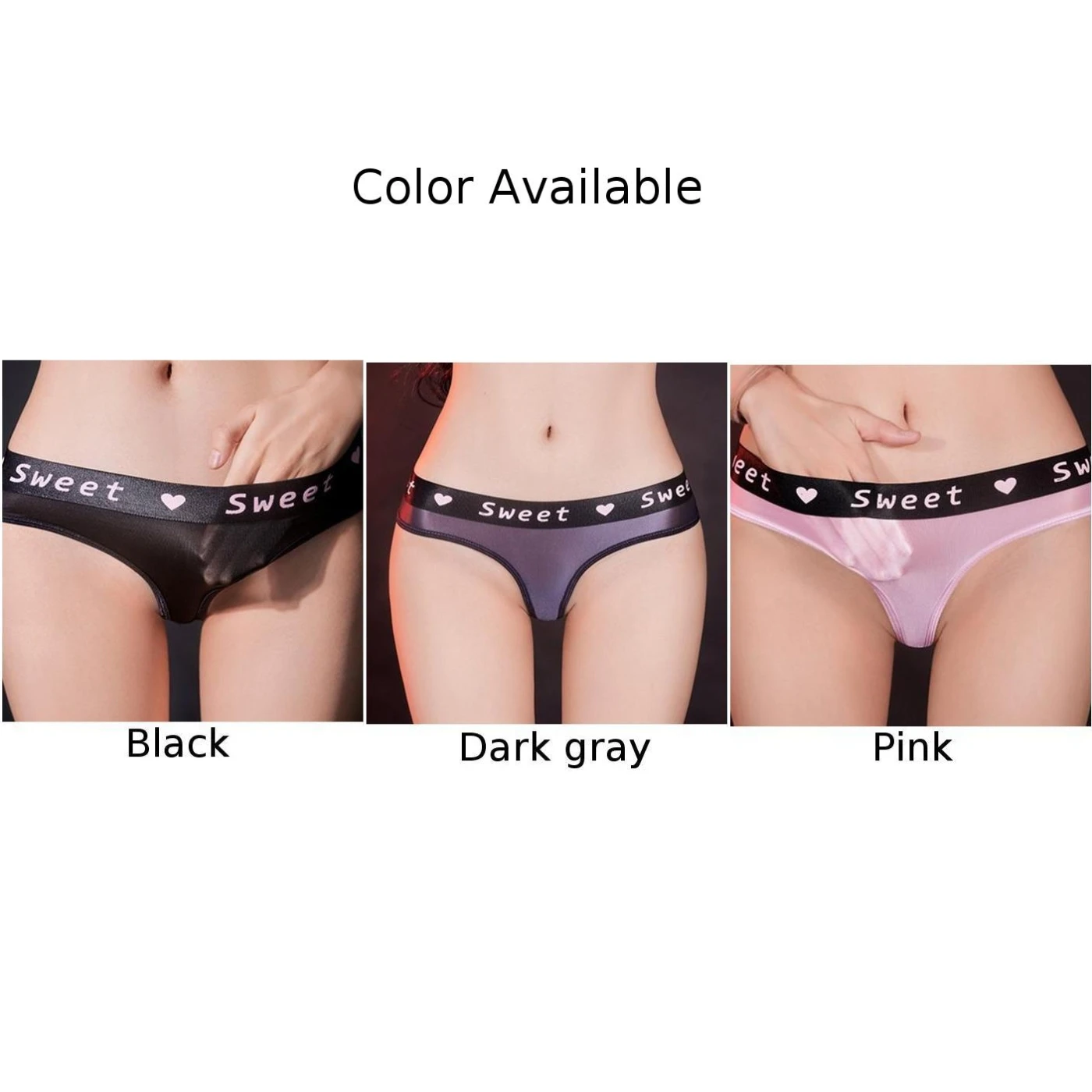 Women Briefs Sheer Shiny See-Through Knickers Underwear Panties Elastic Lingerie Transparent Temptation Female Lingerie