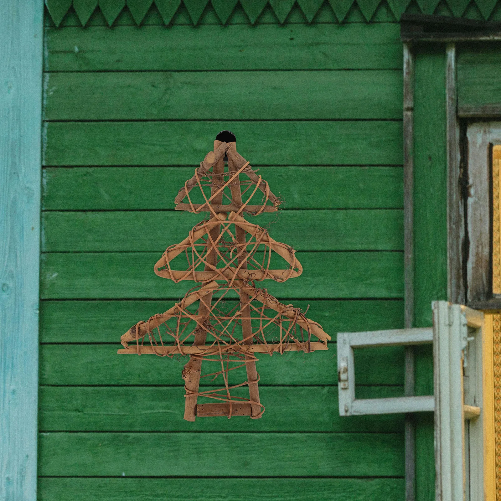 

Rattan Dry Grapevine Wreath Frame Natural Wreath Garland DIY Supplies for Christmas Tree Wedding Party Home Decor