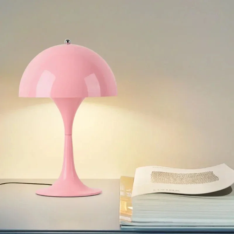 Lámpara de mesa LED recargable con forma de capullo de flor, luz nocturna creativa de seta, atenuación táctil, decoración de sala de estar, dormitorio y mesita de noche