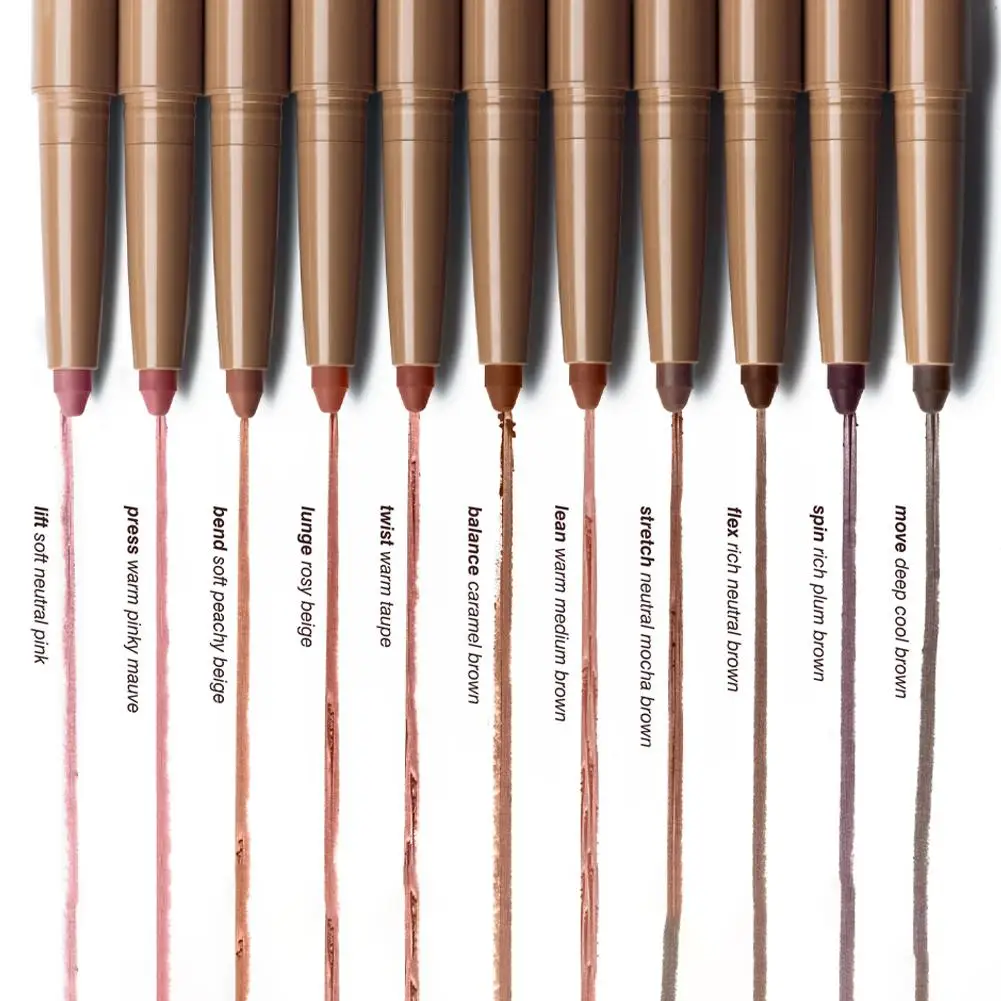 Penna per rossetto nudo opaco arrotolato Matita per labbra a lunga durata Matita per labbra impermeabile Contorno Set per trucco labbra rosso sexy per le donne