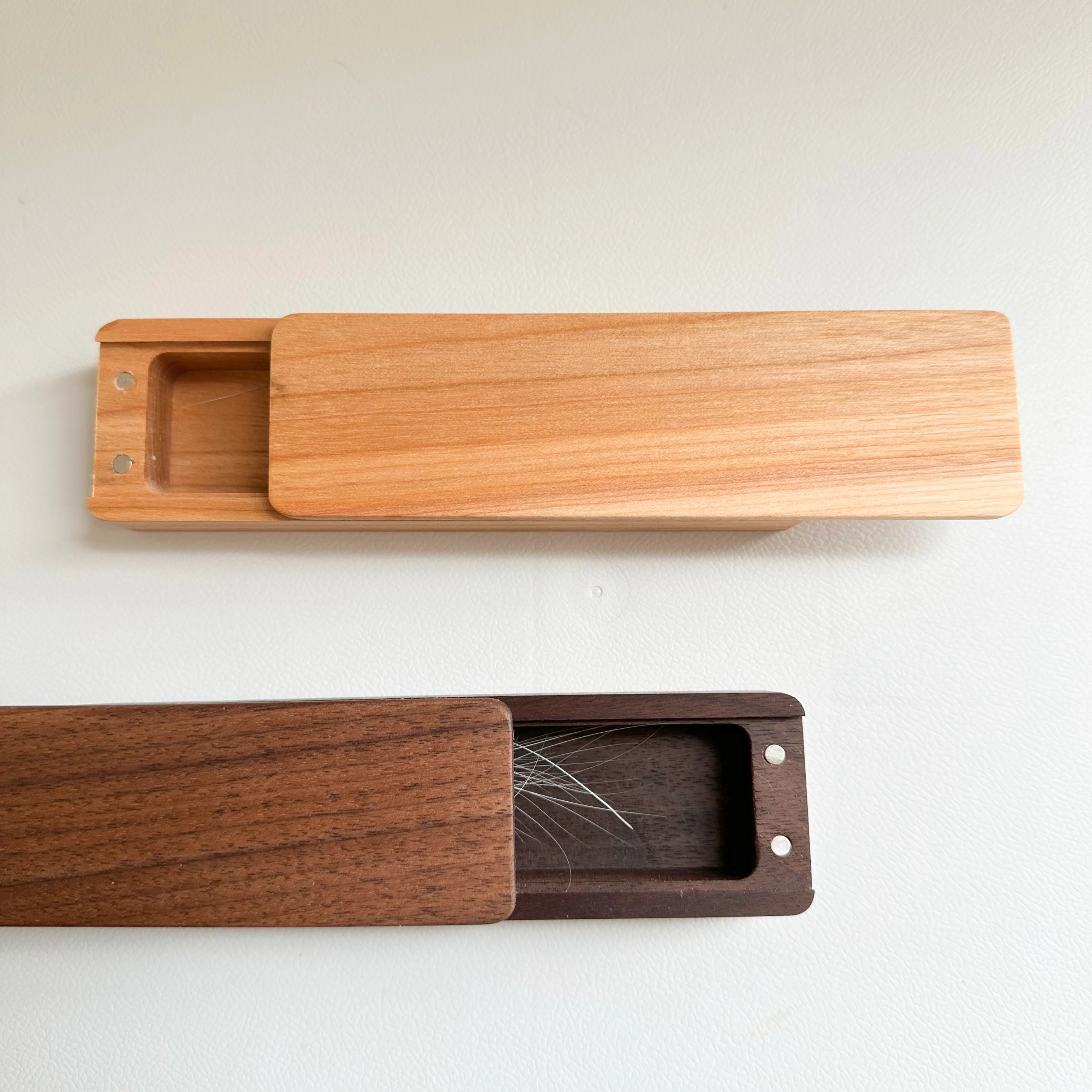 صندوق تخزين، مجموعة شعيرات القطط، صندوق خشبي، صندوق تذكار لشعر الكلاب الأليفة