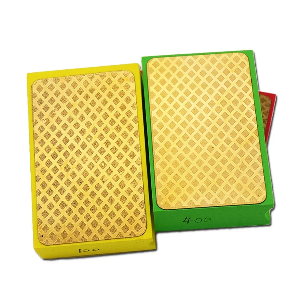 1 pz smeriglio tampone per lucidatura a mano rettifica blocco abrasivo 95*60*27mm 60/100/200/400 grana per piastrelle disco abrasivo in marmo pietra di vetro