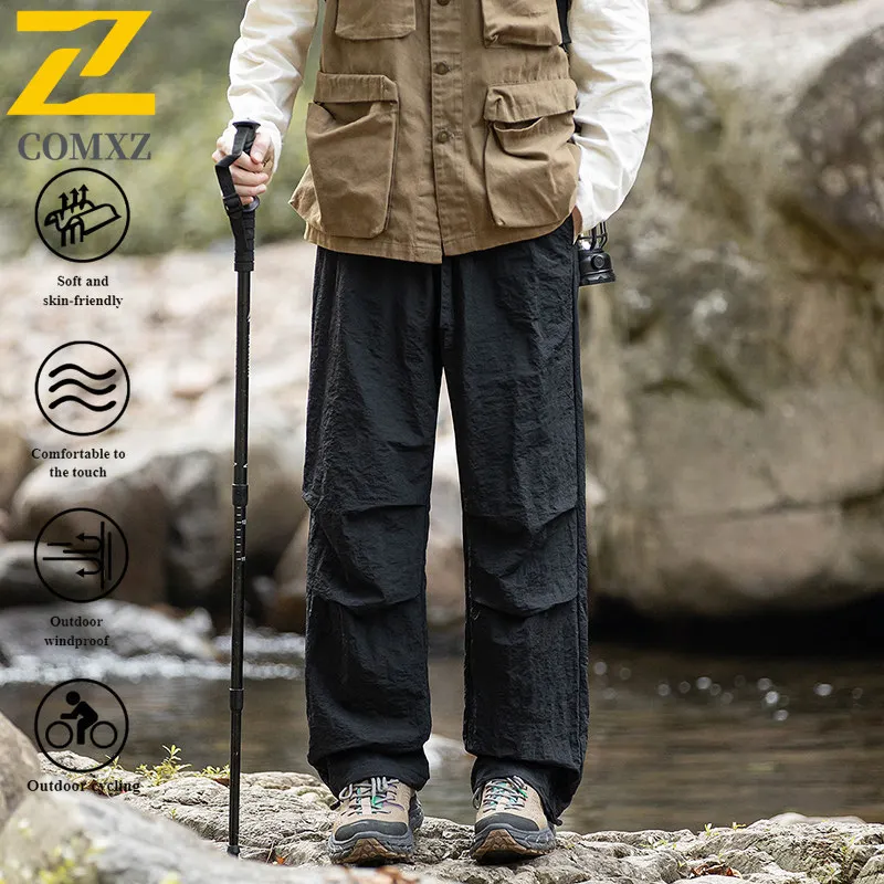 

Новинка 2024 года, мужские брюки, модные универсальные водонепроницаемые износостойкие функциональные рабочие брюки, брюки для отдыха на природе, кемпинга, пешего туризма, зарядные брюки