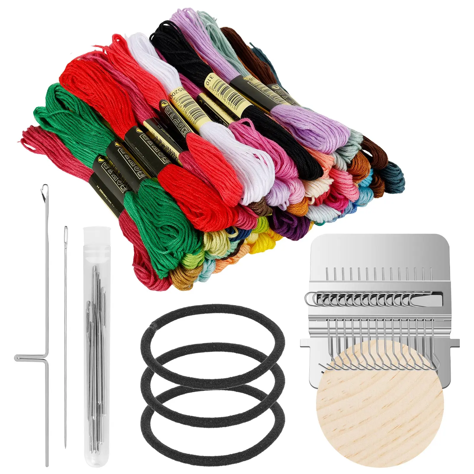 Upgrade Strick-Patch-Nähset Mini-Strickmaschine Nähset für Schnelle Reparaturen Nähzubehör mit 14 Haken