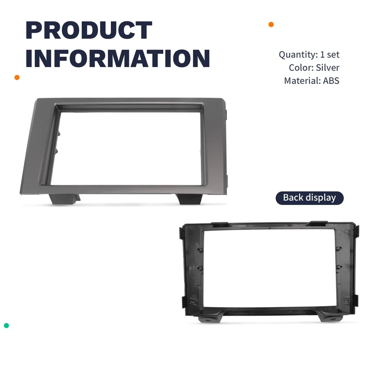 #18O Double Din Car Fascia Radio Panel for IVECO Daily 2006-2014,Car Fascia Radio Panel,(ABS)