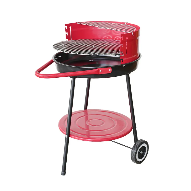 

Trolley Height Adjustable BBQ Grill Outdoor Camping Windshield Simple