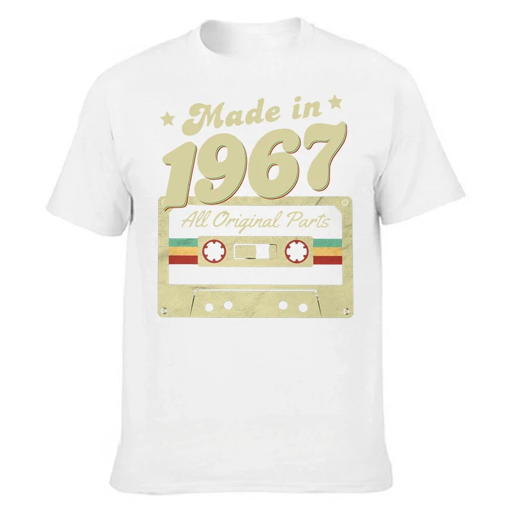 Summer Graphic Cotton Streetwear Short Sleeve T-shirt Classic Made In 1967 Cassette 57 Years Old 57th Birthday Gift T Shirts