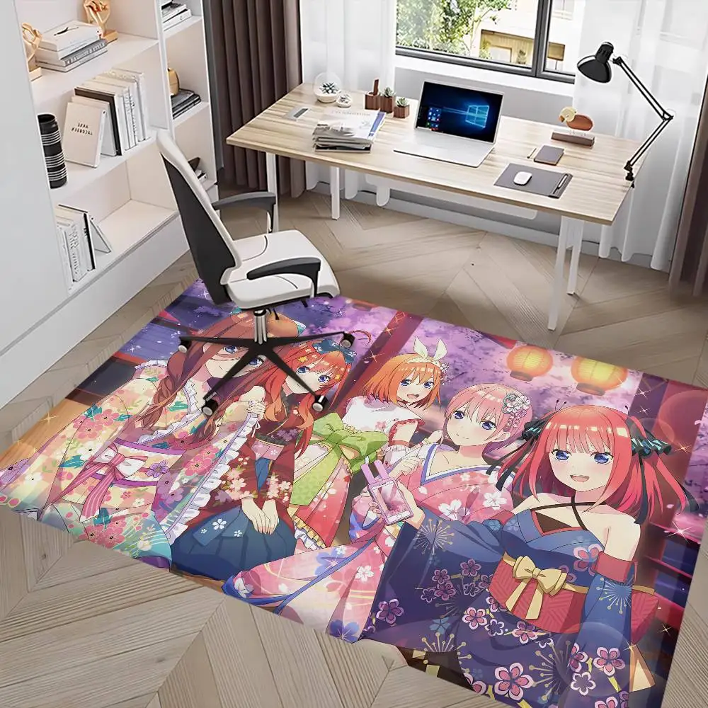 Anime Q-Quintessential Quintuplets Bathroom Mat Kids Room Bedroom Decoration Balcony Anti-Slip Doormat Living Room Welcome Rug