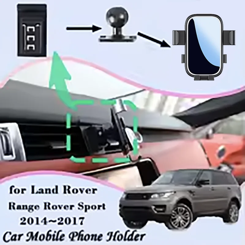 

Car Mobile Cell Stand for Land Rover Range Rover Sport 2014~2017 Air Vent Cellphone Bracket Gravity Car Mount Holder Accessories