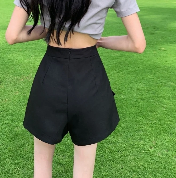 Bow Decoration Skirt Pants Temperament Short Skirt Half Body Skirt Pants Women's Summer Elegant Casual High Waisted Shorts