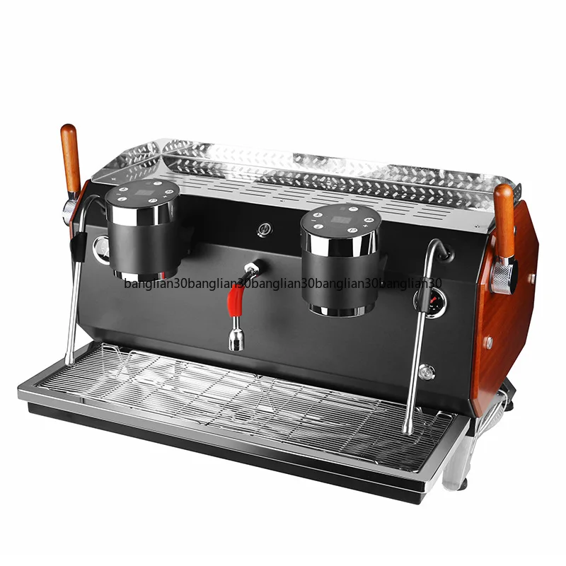 Commercial Double Head Coffee Machine Italian Semi-automatic Multi-boiler 12L Coffee Milk Tea Shop