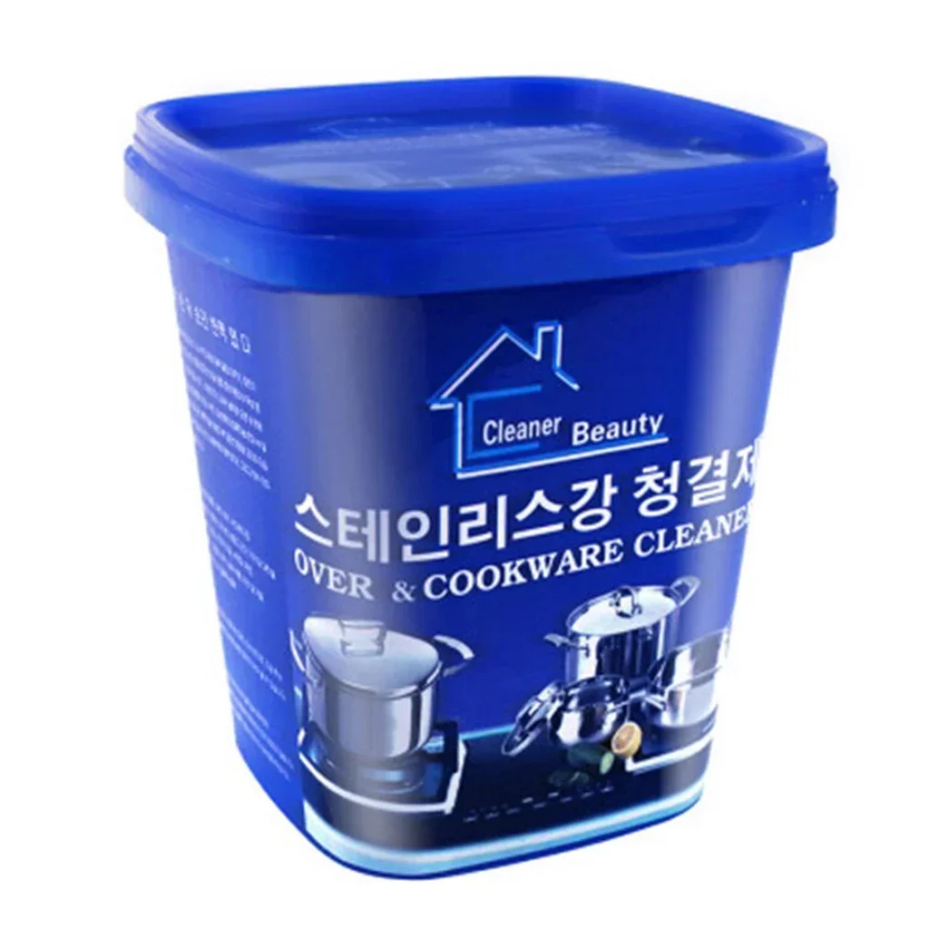 Stainless Steel Cookware Cleaning Paste Powerful Household Kitchen Cleaner Washing Pot Bottom Scale Cream Detergent