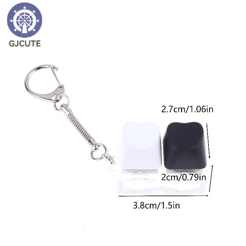 2 touches couleur bonbon amour clavier Keychian créatif Keycap soulagement du Stress porte-clés décompression jouets adultes enfants cadeaux