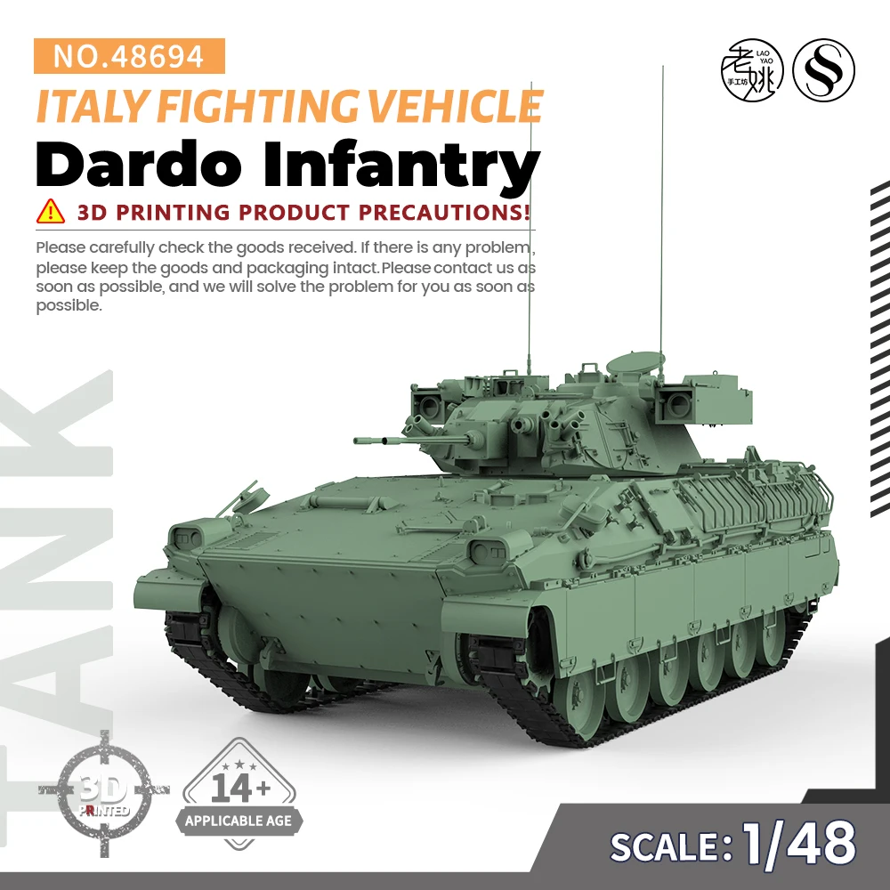 SSMODEL SS48694 1/48 Military Model Kit  Italy Dardo Infantry Fighting Vehicle