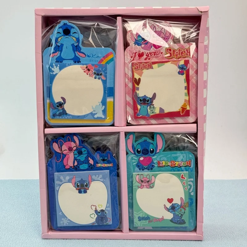 24 pz/lotto Kawaii Disney Stitch Memo Pad Creativo N Volte Etichetta di Cancelleria Blocco Note Segnalibro Materiale Scolastico Postale