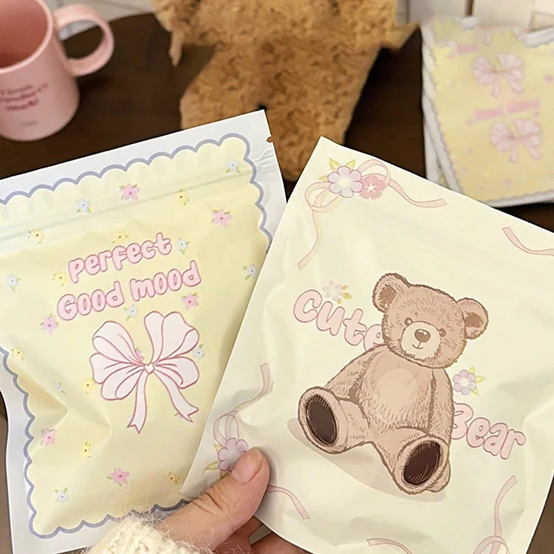 10pcs Cartoon Candy Cookies Self Sealing Storage Bag Creative Snack Doll Toy Blind Box Bag Lucky Gift Bag Surprise Gift Bag