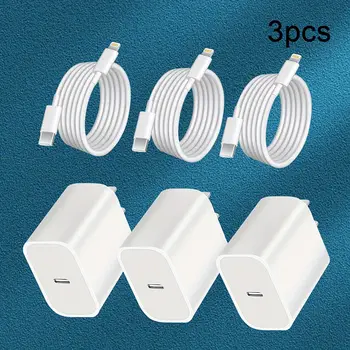 適用於 iPhone 的 MFi 認證超快充電 iPad 充電器 USB-C 牆式充電器,4 英尺快充線,4 件套 10 最佳銷售 iPad充電器 - №3