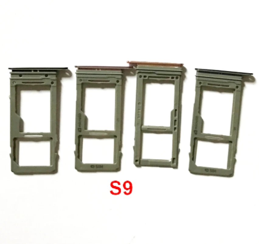 

10Pcs/Lot SIM Card Slot SD Card Tray Holder Adapter For Samsung Galaxy S9 G960 G960F S9 Plus G965 G965F Single Sim / Dual Sim