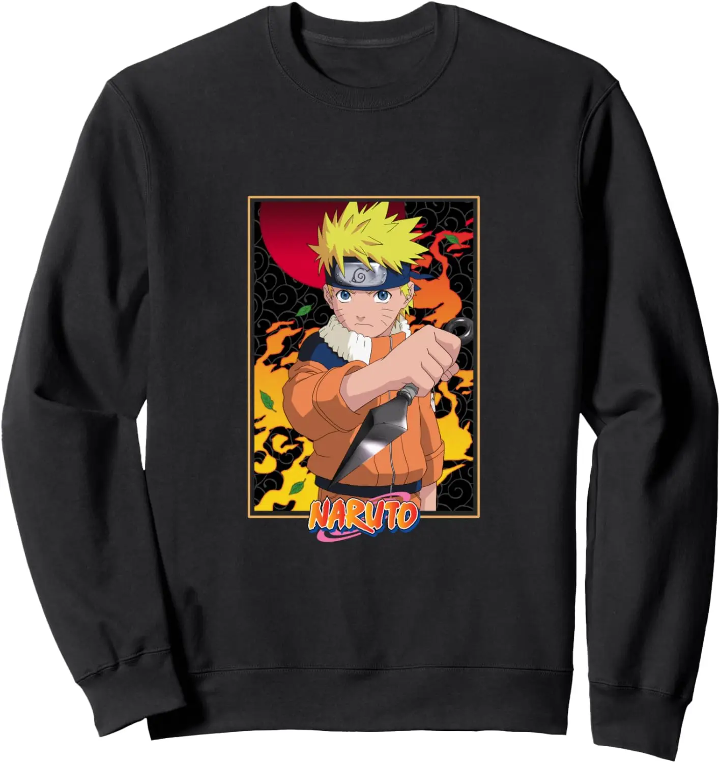 Naruto Classic Fiery Ninja  Sweatshirt