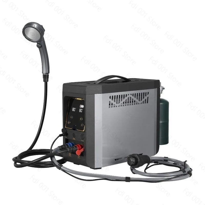 Outdoor intelligent constant temperature portable gas water heater bathing artifact for self-driving camping travel bathing use
