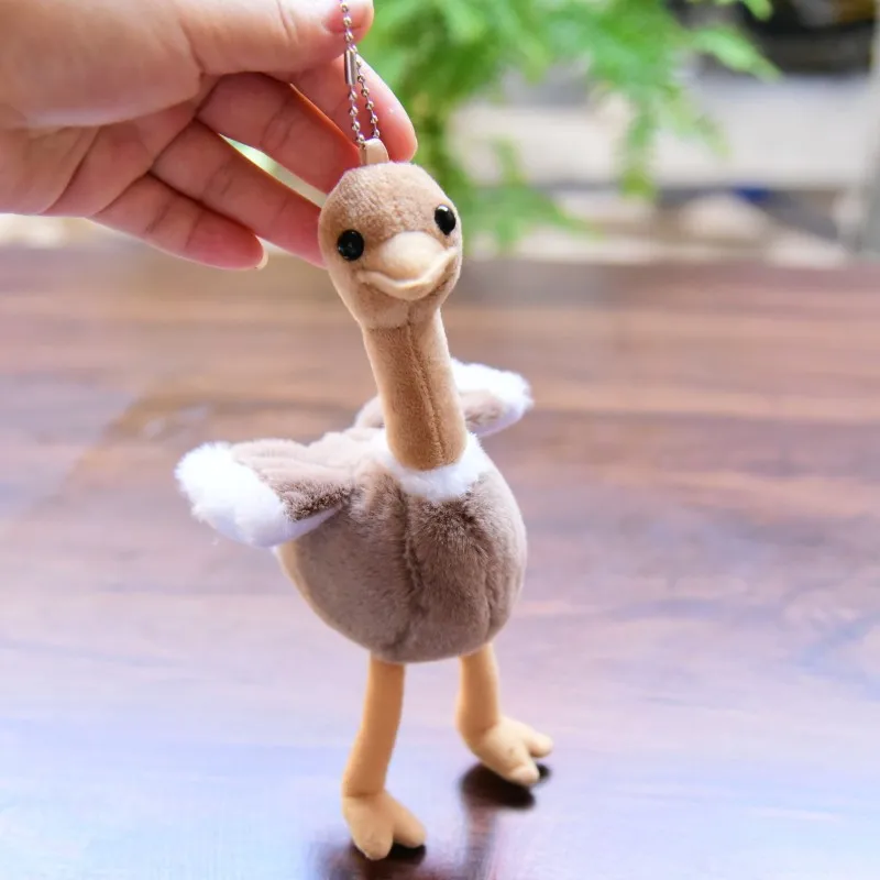 Nieuwe 20Cm Cartoon Schattige Struisvogel Pluche Pop Hanger Kawaii Dieren Knuffels Kids Paar Festivals Cadeau