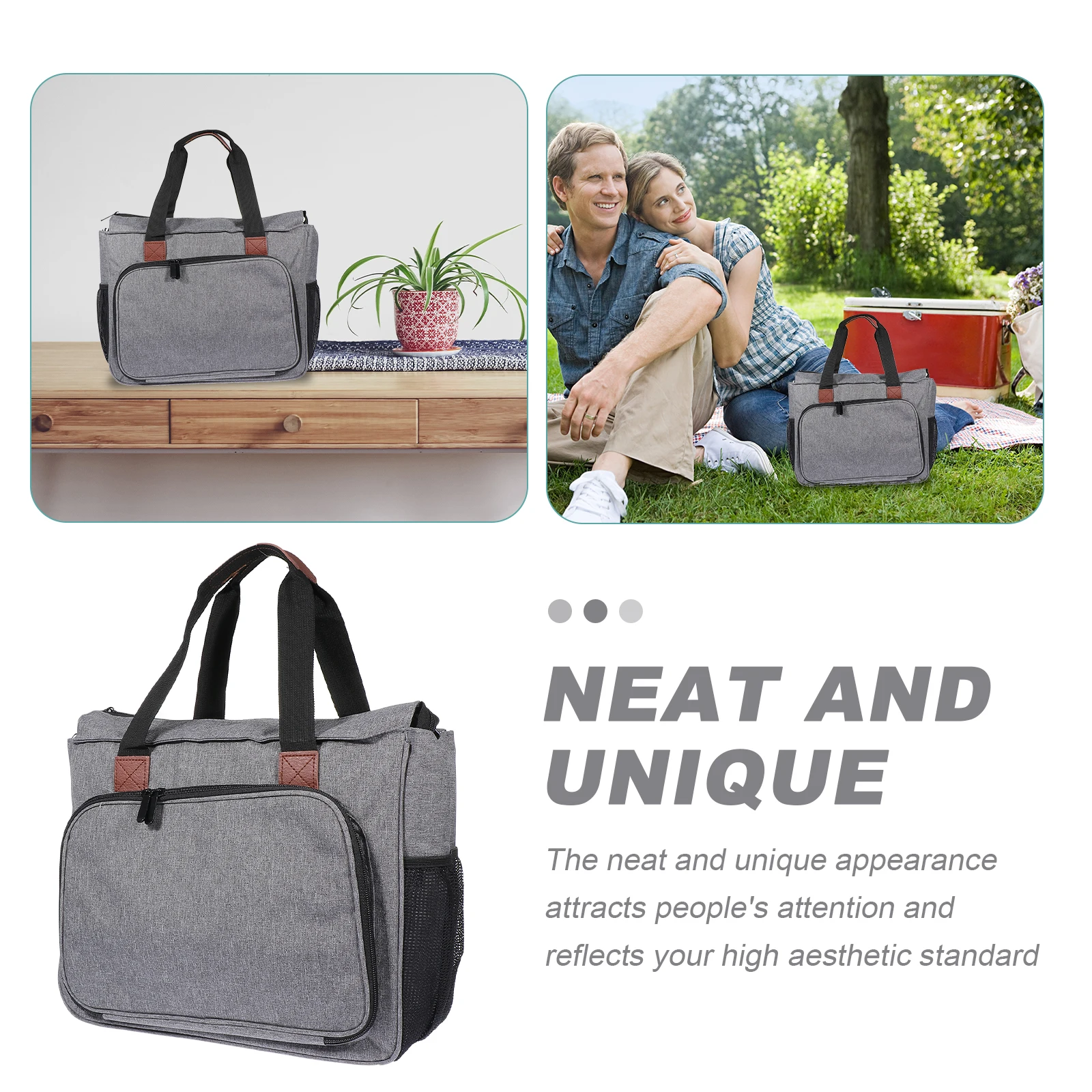 Embroidery Storage Bag 600D Oxford Cloth Large Capacity Multi Pockets Portable Perfect for Travel Beginners Enthusiasts