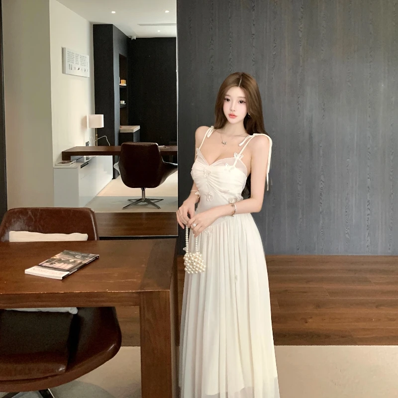 الفرنسية ثلاثية الأبعاد فراشة أنيقة ثوب مسائي المرأة تول السباغيتي حزام فستان طويل ضوء فاخر مأدبة الخطوبة فستان رسمي