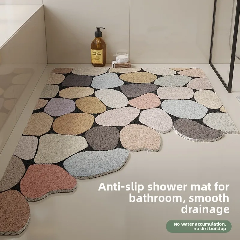 

Batoom Anti-Slip Mat Child Pedal Pad Qui Dry ower Exfoliating Floor Mat Non-Slip Home Use Square Finied Product