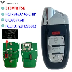 YOCASTY  8T0959754C 8T0959754D Modified as Lamborghini Style Remote Car Key For Audi 2008 2009 2010 2011 2012 2013 2014 A4 A5 Q5