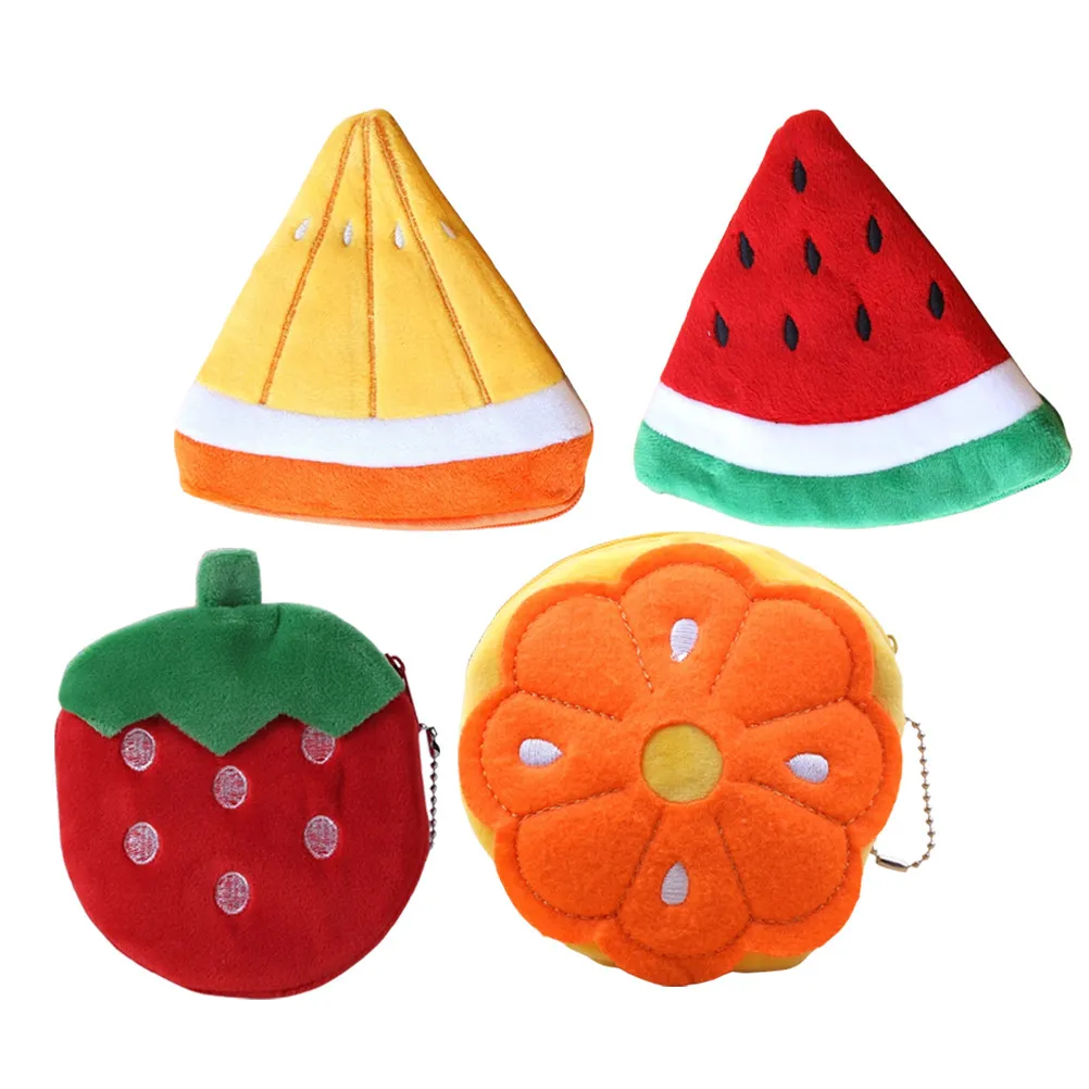 

4Pcs Cartoon Style Small Coin Purse Portable Lightweight Mini Wallet for Credit Cards Keys Lipstick USB Cables Travel Daily Use