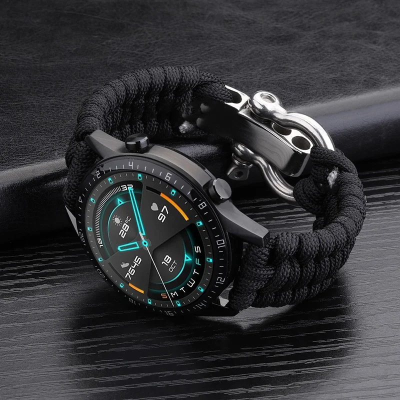 20mm 22mm 24mm Weben Nylon Sport Uhrenarmband für Männer Frauen Universal Uhrenarmband Armband Zubehör mit Werkzeug – Detail 15