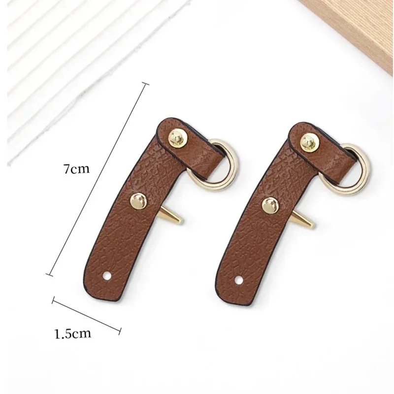 Genuine Leather Punch-Free Replacement Bag Strap, Adjustable Crossbody & Shoulder Strap, Conversion Accessory for Mini Handbags