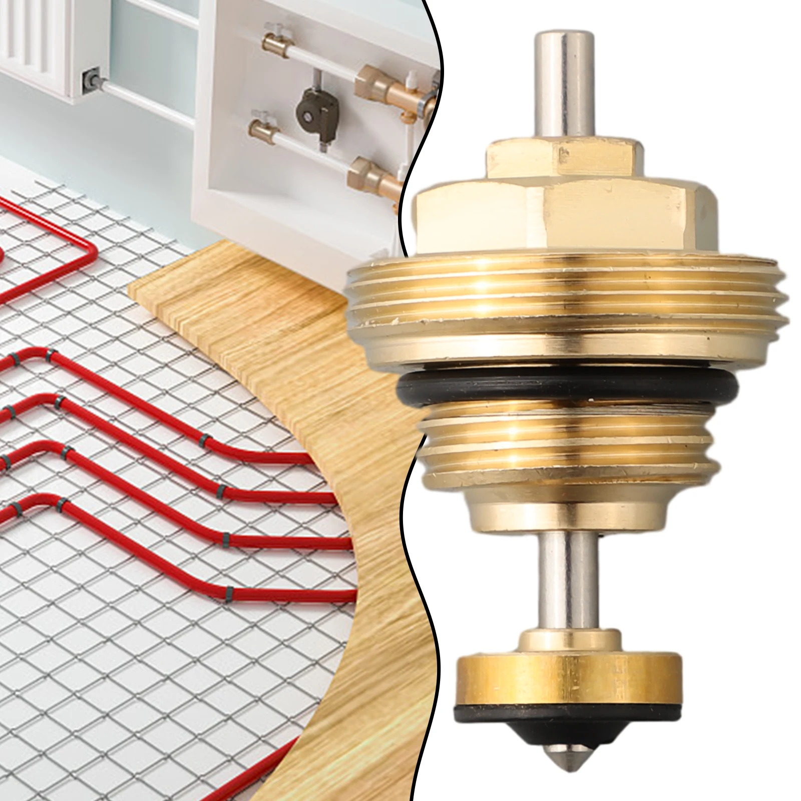 Вставка клапана Возвратный штифт Сердечник клапана для привода UFH M30x1,5 Распределитель отопительной цепи Автоматические пружинные сердечники клапанов