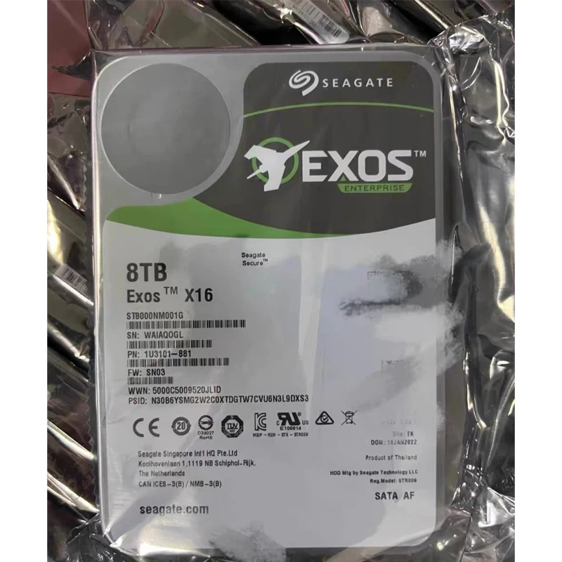 

For Seagate 8TB HDD (ST8000NM001G) 3.5' SATA 7200RPM 256MB Hard Disk Drive CMR